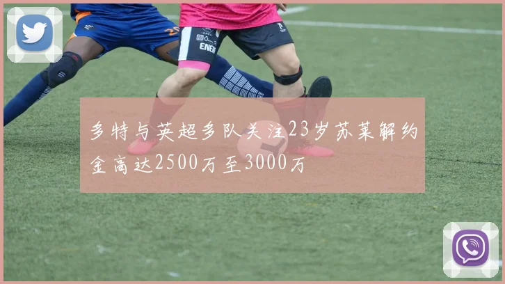 多特与英超多队关注23岁苏莱解约金高达2500万至3000万